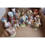 Collection of Beswick Beatrix Potter brown mark figures incl. Cottontail, Mrs Rabbit, Old Mr
