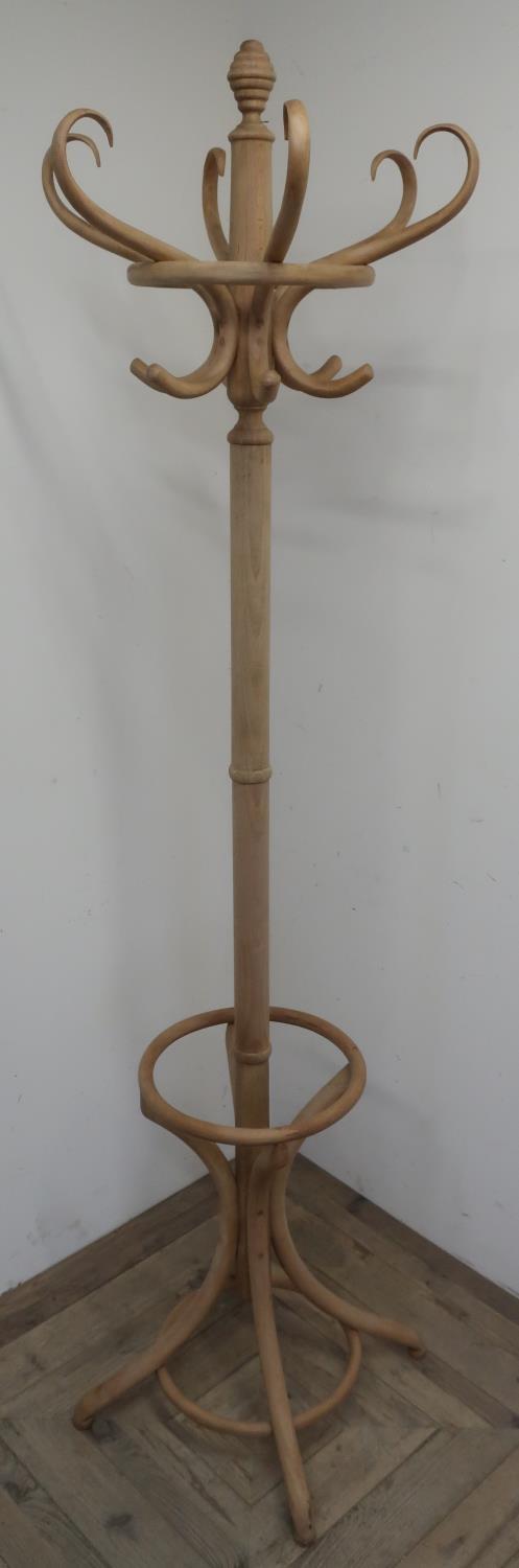 Light wood style Bentwood hat and coat stand