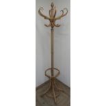 Light wood style Bentwood hat and coat stand