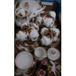 Collection of Royal Albert Old Country Roses pattern, including ten cups & saucers, two additional