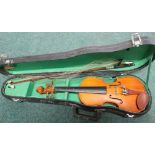 Stentor Student violin in case (L47cm; length of back 28cm)