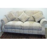 New Parker Knoll Classic Collection 'Westbury' large two seat sofa, in Baslow Medallion Mink