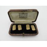 A pair 9ct of gold cufflinks Birmingham, 1930 (4.3grm)