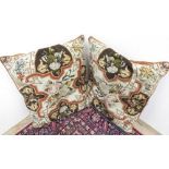 A pair of large needle-work cushions. (54 x 63cm) (2)