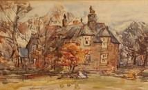 Rowland Henry Hill (Staithes Group 1873-1952): The Old Vicarage, Ugthorpe, watercolour, signed