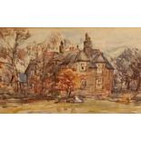 Rowland Henry Hill (Staithes Group 1873-1952): The Old Vicarage, Ugthorpe, watercolour, signed
