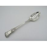 Victorian hallmarked silver King's pattern basting spoon, London 1839 by Joseph & Albert Savory, 6.