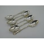 Three William lV Scottish hallmarked silver King's pattern dessert spoons, Glasgow 1832 by Robert