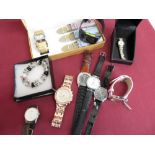 Collection of various quartz analogue wrist watches