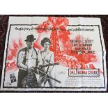 Cinema foyer film poster "Oklahoma Crude" a Stanley Kramer production starring George C Scott,