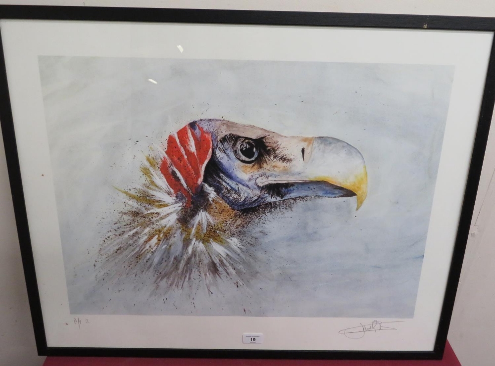 Johnathan Poole: "Vulture", limited edition artist proof print No.2, signed in pencil (59cm x 75cm)