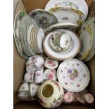 Five paragon Queen Anne pattern plates, a Wedgwood Peter Rabbit 1993 birthday plate, other