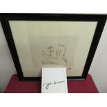 John Lennon (1940 - 1980): "Look" Study of Shaun Lennon limited edition lithograph from 1997, with