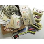 20th C greetings cards, photographs, topographical postcards etc three boxed Lledo "Days Gone" die-