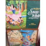 Walt Disney's classic Snow White and the Seven Dwarfs cinema poster and The Rescuers Down Under