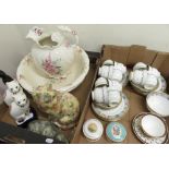 Ainsley china part tea service for twelve people, Buckingham Palace 1996 tea cup and saucer,