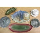 Sylvac lustre fish dish impressed Sylvac England and numbered 4685, Sylvac trinket dish in the