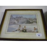 Three framed and mounted Russell Flint prints (38cm x 32cm including frame)
