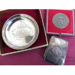 Garrard & Company Ltd presentation medal "Three Counties Agricultural Society" in case, and a silver
