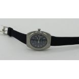 Eterna.Matic 36 000 Fast beat automatic wristwatch with date. Stainless steel tornado case on Eterna