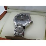 Zodiac Astrographic automatic wristwatch with date. Stainless steel case and bracelet. Complete with