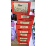 Five boxes containing one hundred and twenty five Record game cartridges 12B 6 shot (shotgun