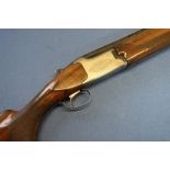 Miroku 12B over and under ejector shotgun, with 28 inch barrels, choke 3/4 and 1/4, single trigger