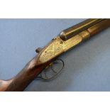 W. Richards 12 bore side by side sidelock ejector shotgun with 27 inch barrels, choke 1/4 & 3/4,