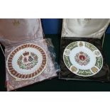 Cased Mulberry Hall of York limited edition regimental commemorative plates for the Duke of