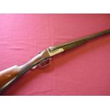 Laranaga 12 bore side by side shotgun with 28 inch barrels, choke 3/4 & 1/4 with 14 3/4 inch