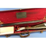 Cased J Purdey & Sons 16B side by side sidelock ejector shotgun, with 28 inch barrels, 2 3/4 inch