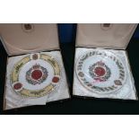 Five boxed Mulberry Hall of York limited edition regimental commemorative plates including the