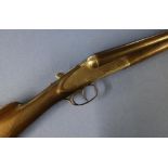 Deactivated Belgian 12 bore side by side side-lock shotgun with 30 inch barrels Serial No. 79008,