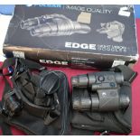 As new Pulsar Edge Night Vision Goggles and head mount set, with carry cases and original card outer