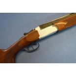 Maroccini 12B over and under shotgun, with 27 1/2 inch barrels, 15 inch pistol grip stock, serial