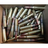 Box containing a collection of forty .308 cartridges (section one certificate required)