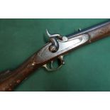 Percussion cap Enfield 3 band musket with 38 1/2 inch barrel, with fixed fore and aft sights, and