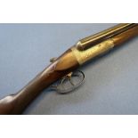 Charles Lancaster 12 bore side by side ejector action with assisted opening and patent block safety,