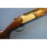 Lanber 12 bore over & under shotgun with 27 1/2 inch barrels, 3 inch chambers, single trigger action