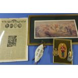 Collection of ephemera and items relating to the Zulu war, and the 24th regiment, including