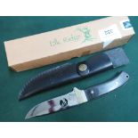 Boxed as new Elk Ridge sheath knife ER-010 complete with leather sheath