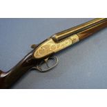 Aya no. 1 12B side by side sidelock ejector shotgun, 26 inch barrels, choke IC and 1/2, with 2 3/4