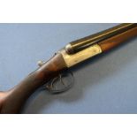 William Ford 12 bore side by side shotgun 27 1/2 inch barrels, choke IC & 3/4, with 14 inch well