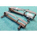 Two vintage gin type traps