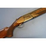 Miroku 12B over and under ejector shotgun, with 26 inch barrels, choke 1/4 and 1/4, single trigger