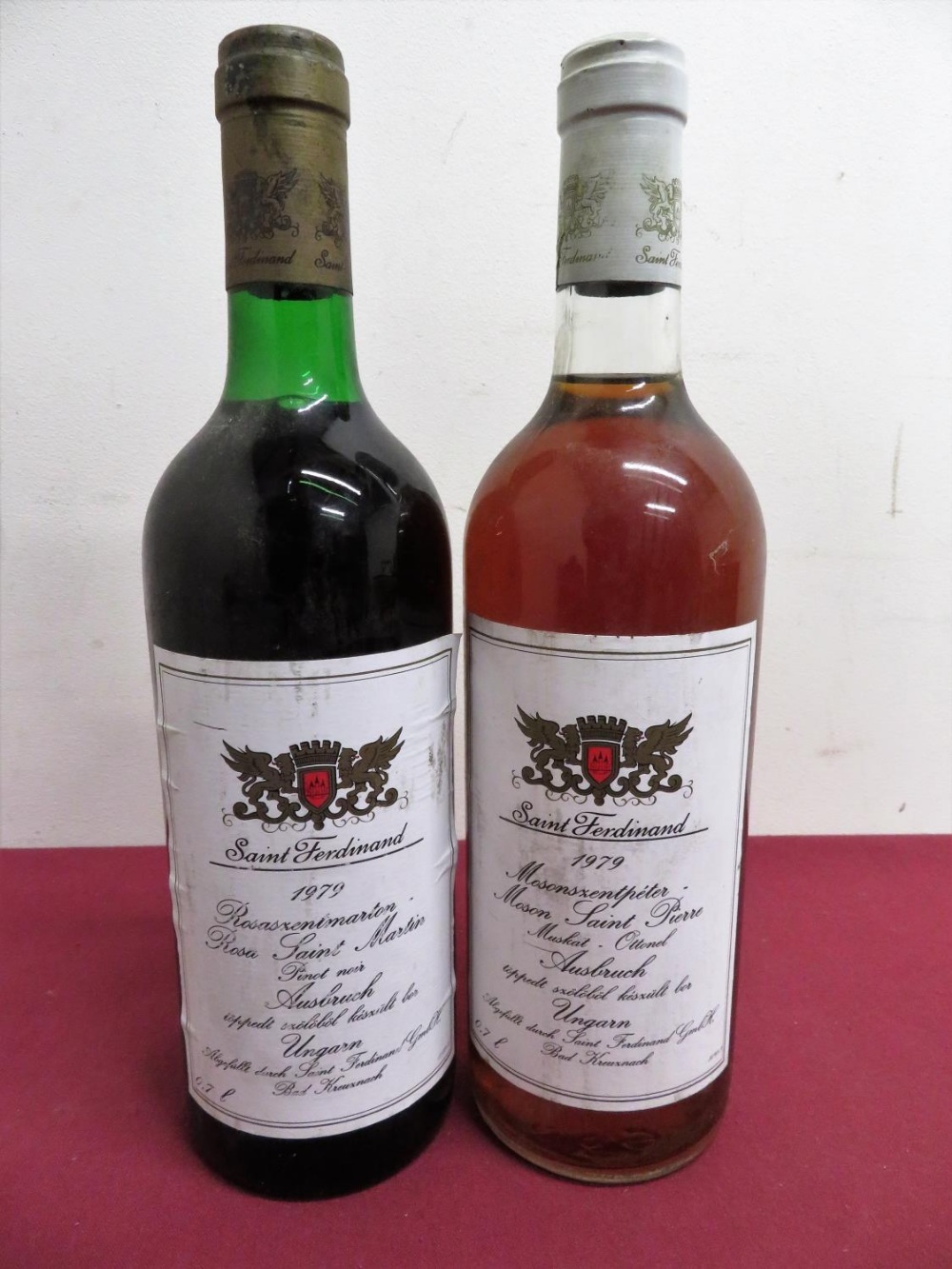 Two bottles of St Ferdinand 1979, one Rosa Saint Martin and one Mason Saint Pierre (2)