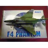 Three boxed Franklin mint Armour collection 1.44 diecast metal two F4 Phantom fighter jets and an