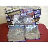 Boxed Franklin mint armour collection 1:100 of F15 eagle, a F4 Phantom and 1:48 scale F4 Phantom (3)