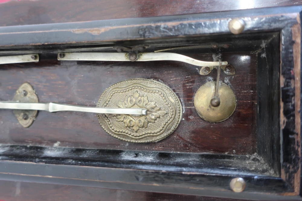 Late 19th C Concertina, with 21 Mother of Pearl keys (W36cm) - Image 3 of 3