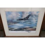 Framed and mounted print "Rutland Recovery Tornado G.R.1" by John Rayson, signed by the artist, (